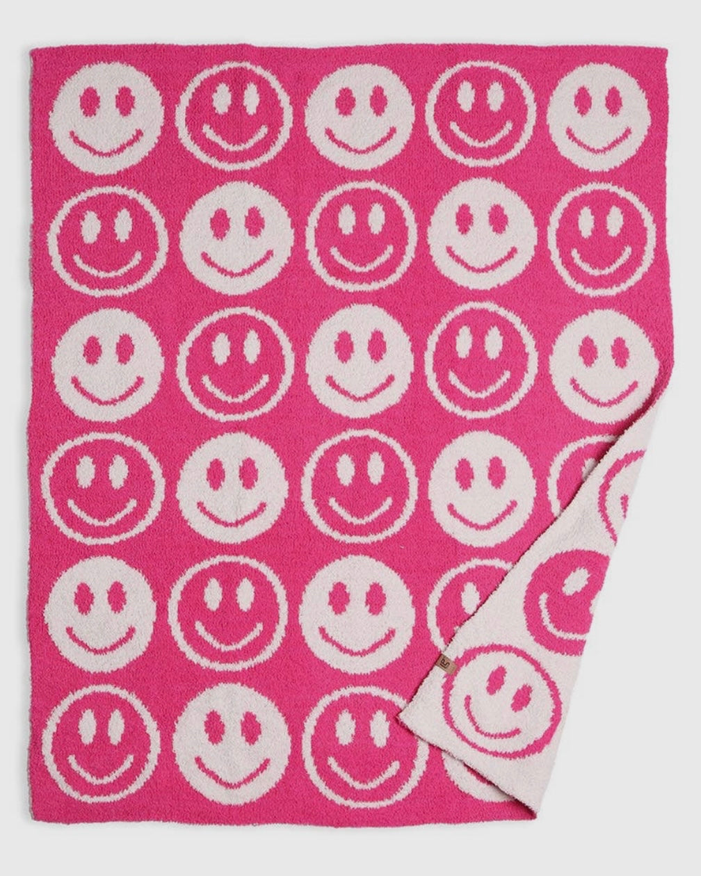 Smiley Kids Blanket - Pink