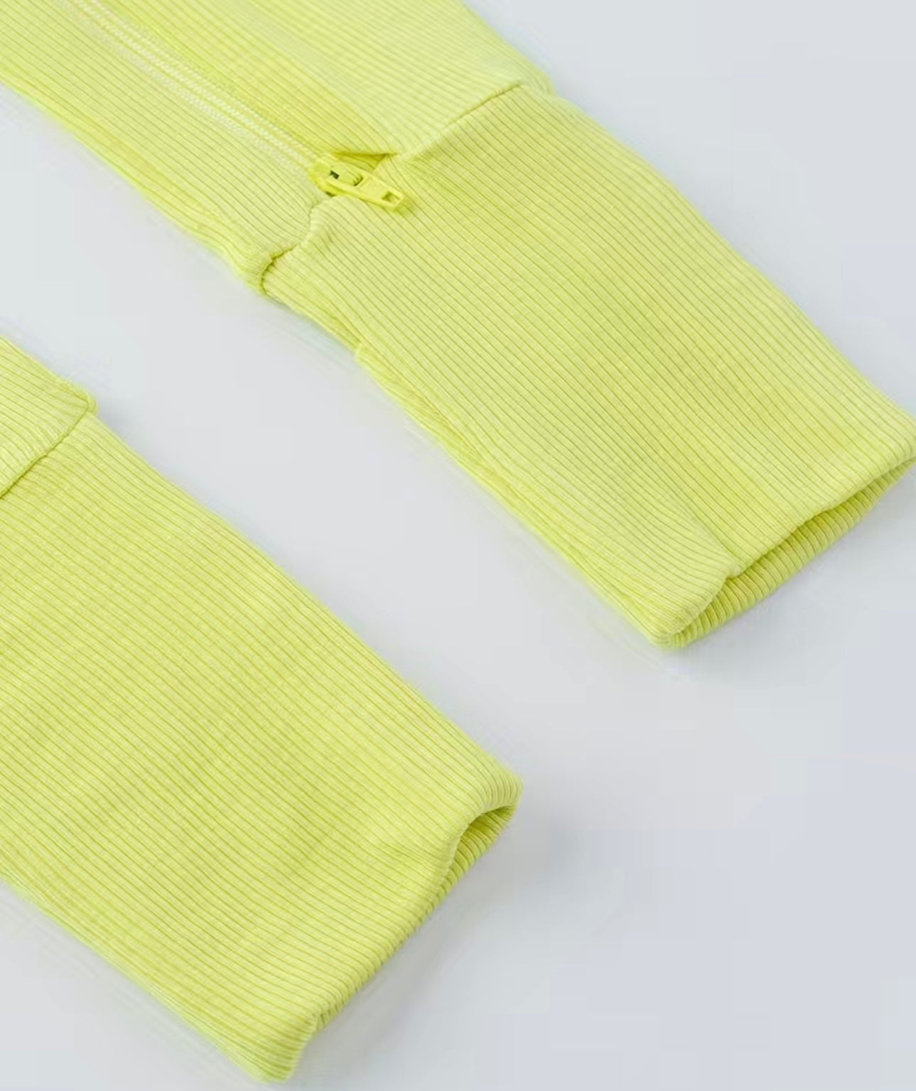 Ribbed Bamboo Pajamas - Lime