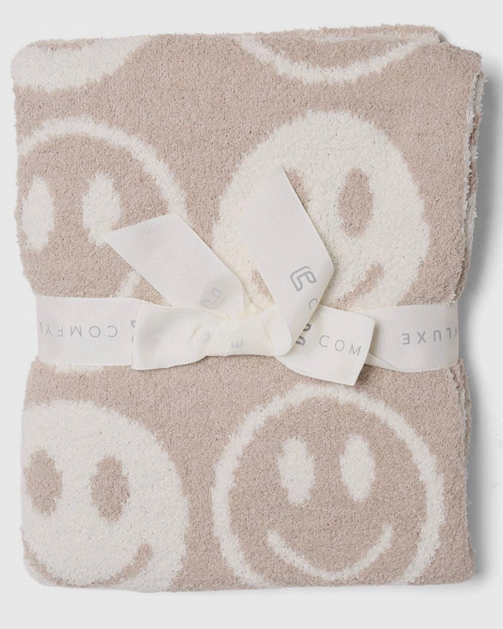 Smiley Kids Blanket - Beige