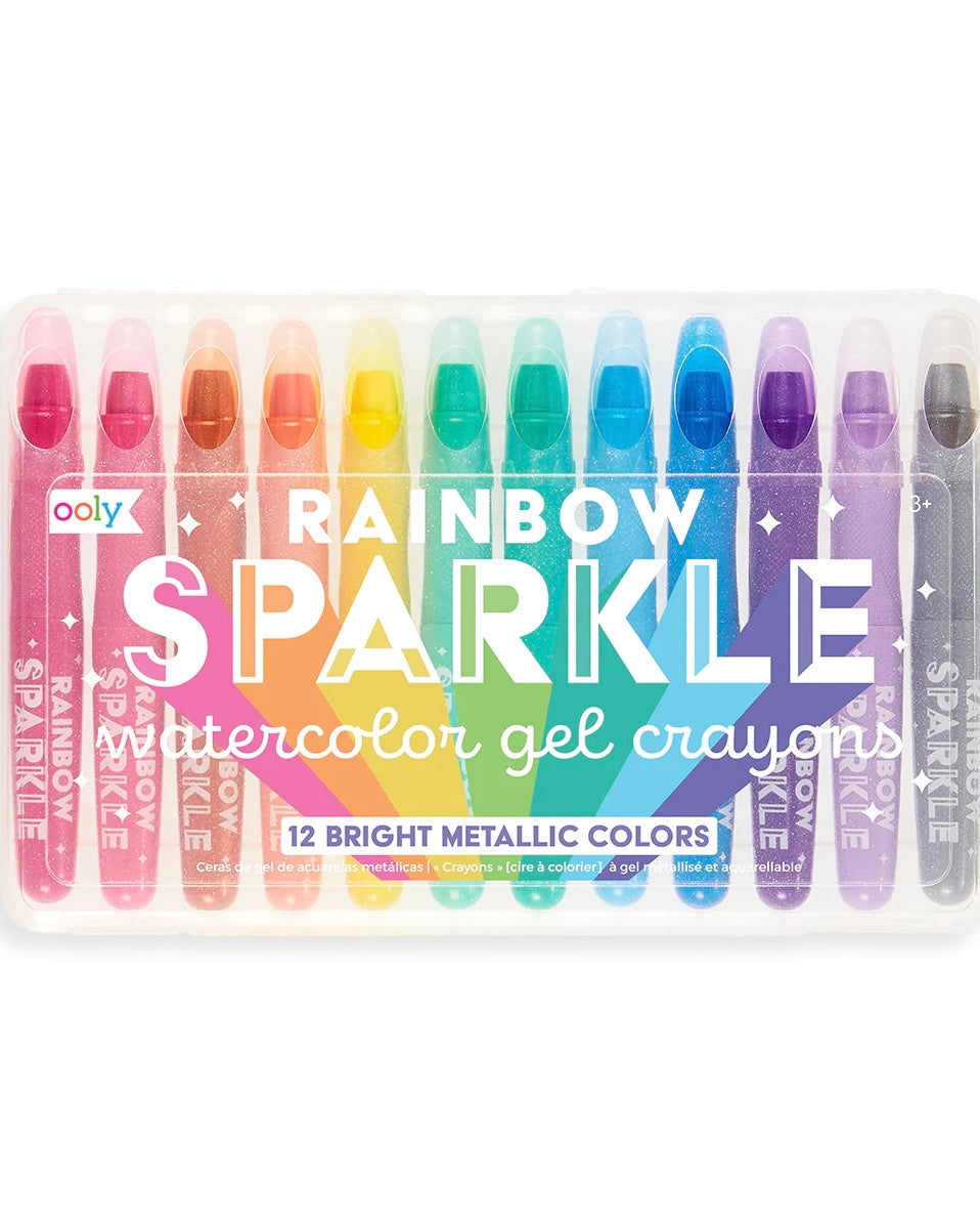 Rainbow Sparkle Watercolor Gel Crayons