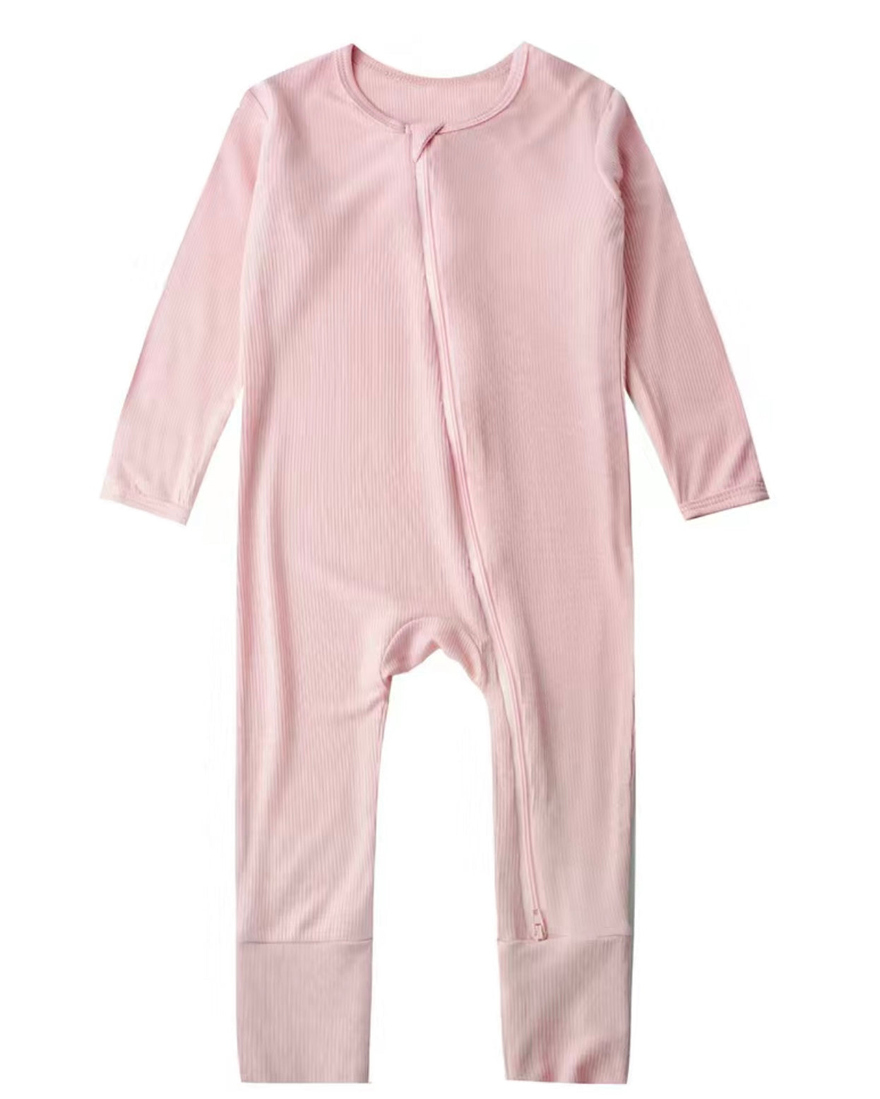 Ribbed Bamboo Pajamas - Pink