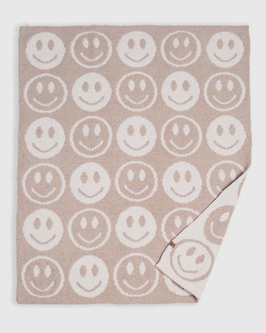 Smiley Kids Blanket - Beige