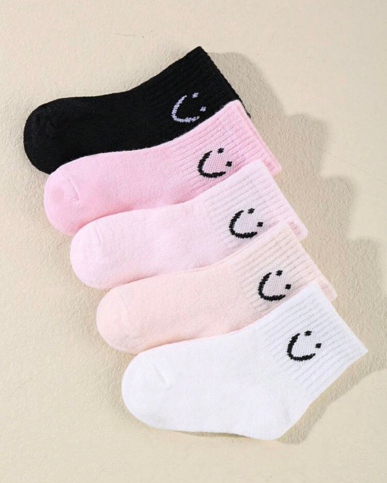 Smiley Socks - Pink