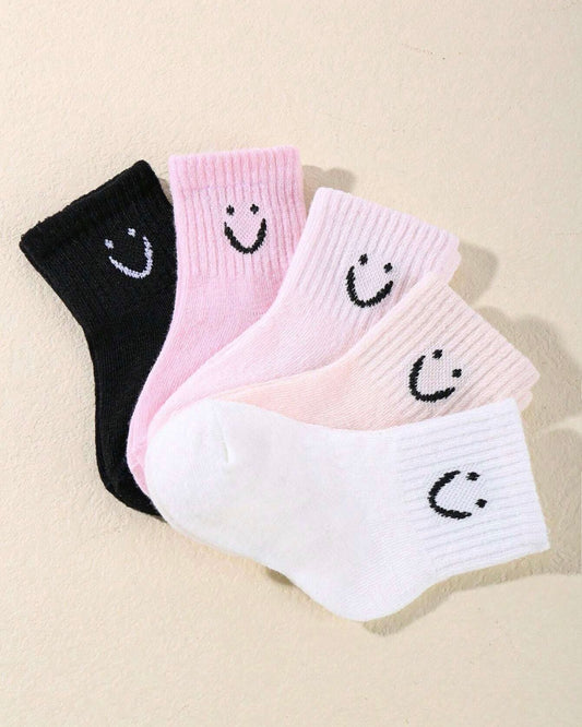 Smiley Socks - Pink